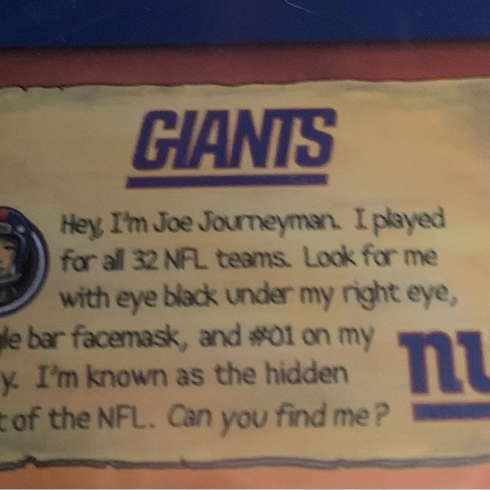 NFL NY GIANTS 500 piece 24” X 18” jigsaw puzzle Sealed NWT